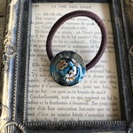 とんぼ玉ヘアゴム(瑠璃)A