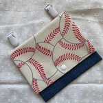 移動ポケット＊野球ボール×デニム風生地