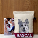 【オーダーメイド】❤︎ 愛犬の刺繍ポーチ S