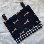 移動ポケット＊リボン×チェック黒