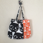 【Ｙ様オーダー品】ume＊mew ショルダーバッグ（ネコ顔・ツートン)