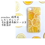 専用ページorangen 様レモンオレンジ《お客様手配ケース》《金箔》