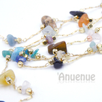 Natural Stone chain /天然石チェーン【 Mix color 】 20cm