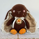 ミルクチョコメイドうさぎ（小サイズ）＊DREAMNうさぎのぬいぐるみ