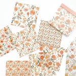 ボタニカル デザインペーパー 40枚set 《orange》[P254]