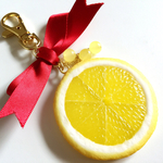 スライスレモンのキーホルダー