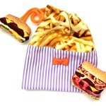 フライドポテト巾着袋♪バーガーセット・ぱーぷる