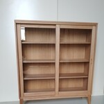r様専用　ナチュラル色のガラスキャビネット