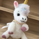 ハンドメイド　夢の世界❤️メルヘンユニコーン🦄テディベア風ぬいぐるみ