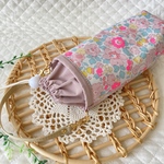 maさまご依頼のお品　リバティのたためるペットボトルカバー　リバティ　ベッツィ（ネオンピンクガーベラ）