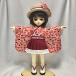 【夏季限定】幼SD服 さくらんぼ柄和風ドレス