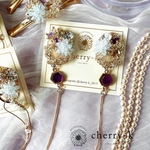 shiny purple chain pierce