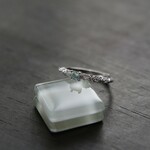 グリーンベリル　スクエア　デコレーションブリッジリング　SILVER925　