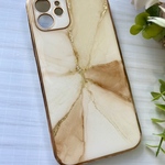 iPhone12ケース　アルコールインクアート　ニュアンス　大理石　大人