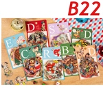 B22♡海外♡レトロアニマルステッカー♡8袋セット