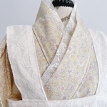 ♡レトロ着物 ♡リバティ柄beige A♡