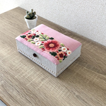 Blumeインテリアボックス ［P］〈Mサイズ〉小物入れ・アクセサリーケース（カルトナージュ）《仕切り箱別売り》