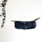 【一点もの】流木 ウィービングタペストリー 『秘密の夜の森。』