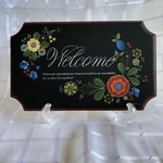 ＊トールペイント＊ welcomeプレート（ウース）