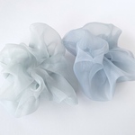 【数量限定!! 新色🌿】 オーガンジーシュシュ  ペールブルーミント