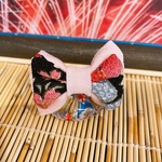 うさぎ♡和柄リボン・黒花柄