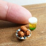 からあげでちょい飲みセット　ミニチュア
