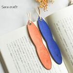 イニシャル刻印★ イタリアンレザーのしおり（マルゴー）全10色