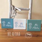 古材のHO ALOHAウッドサインボード