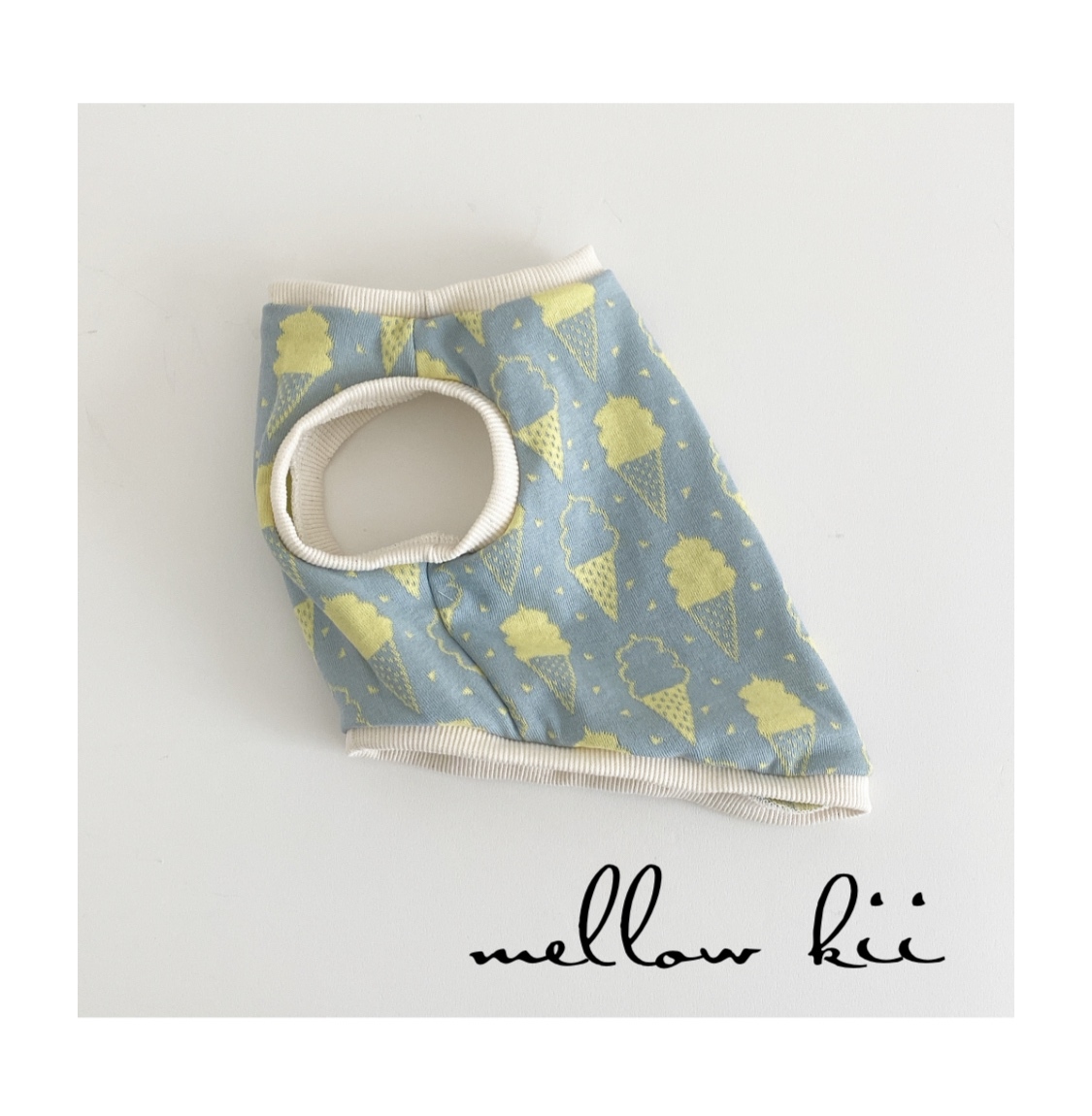 犬服 ハンドメイド ソフトクリーム柄 タンクトップ - mellow kii