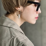Olive×silver♢earring /pierce