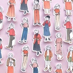 フレークシール28 レッドファッションガールズ