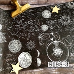 送料無料【S188-3 コラージュ素材】海外和紙マステ　ジャーナル　宇宙　手帳素材　おすそ分け