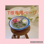 T様専用ページ　　ミニチュア　スイレンとオーダー品