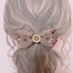 インド刺繍リボン✲*ﾟ バレッタ・ヘアクリップ
