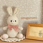 ˗ˏˋ amigurumi  usagi🐰🤍 ˎˊ˗　ファーストトイ　あみぐるみ　うさぎ　くま　パンダ　