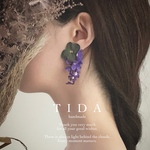 purple flower 【ピアス/イヤリング】No.156