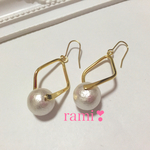 *♡ツイストスクエアのパールピアス/イヤリング♡*