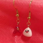 塩握り文鳥さんとタコさん⁈ ピアス