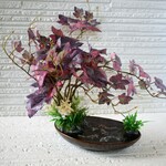 置物　水辺の風景　紅葉　錦鯉　訳アリ　気泡あり　和雑貨　インテリア雑貨