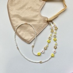 限定<ﾏｽｸﾁｪｰﾝ> お花いっぱい イエロー フラワー