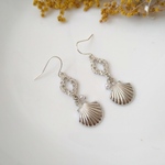 シルバーのシェルピアス/イヤリング