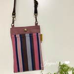 《スマホショルダー》《ちょっとそこまでサコッシュ》ストライプ