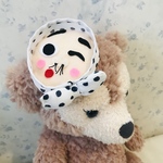 犬用❤︎ふわふわお面❤︎ひょっとこMサイズ