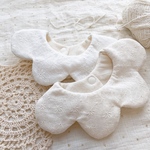 \ 花柄レースの360°花びらスタイ /