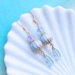 巻き玉＊マーメイドプリンセス✧ブルーパープル✧ピアス/イヤリング♡