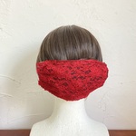 レースのボンネ （ヘアアクセサリー）ビッグサイズ　①レッド