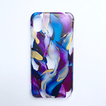 【iPhoneX】「葡萄色」手描きiPhoneケース（透明ハードケース）