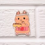 金箔たこ焼きはいかが？🐹(マグネットorバッジ選択可)
