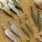 =10個=シルバー 羽 アクセサリー ネックレス チャーム パーツ