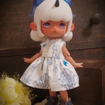 送料込❤︎ANTUサイズのブルーフラワーワンピース、パンツセット